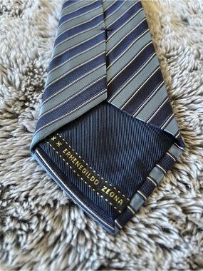 90s Vintage Ermenegildo Zegna Designer Silk Tie